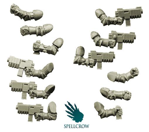 Spellcrow Conversion Bits: Changed Legions- Knights Hands with Rapid Guns 