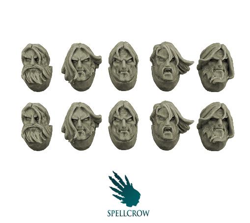 Spellcrow Conversion Bits: Heads with Long Hair 