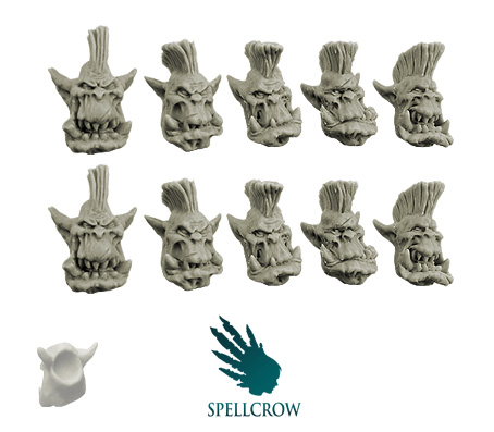 Spellcrow Conversion Bits: Orc Slayers Heads 