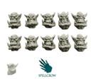 Spellcrow Conversion Bits: Orc Standard Heads 3 