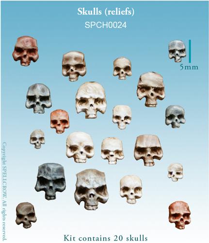 Spellcrow Conversion Bits: Skulls (Reliefs) 