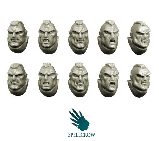 Spellcrow Conversion Bits: Space Knights Marines Heads 