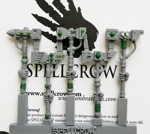 Spellcrow Conversion Bits: Space Knights Wolves Hammers with Hands 