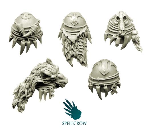 Spellcrow Conversion Bits: Space Knights Wolves Heavy Shoulder Pads 