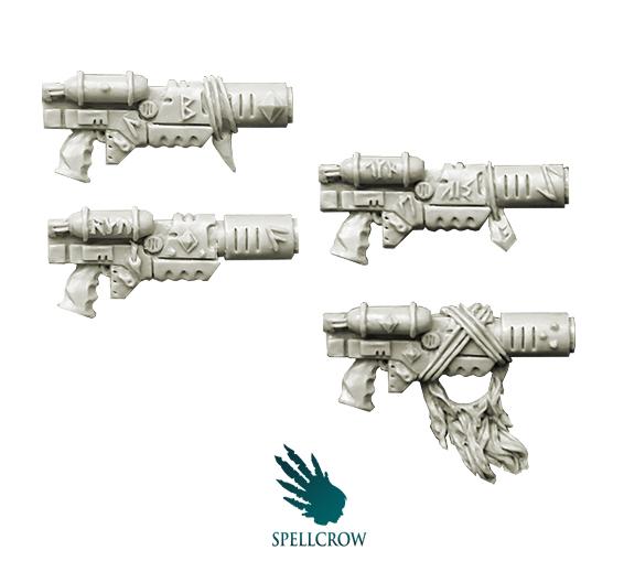 Spellcrow Conversion Bits: Space Knights Wolves Melting Guns 