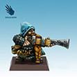 Spellcrow Miniatures: Dwarf with a Big Gun 