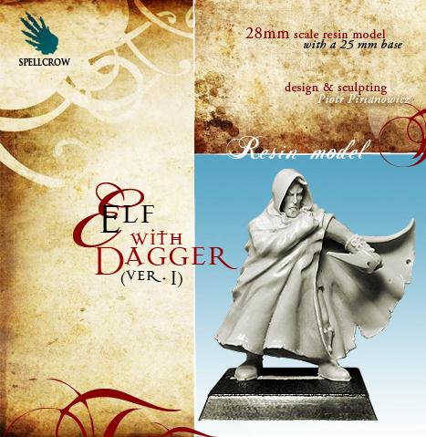 Spellcrow Miniatures: Elf with Dagger (ver.1) 