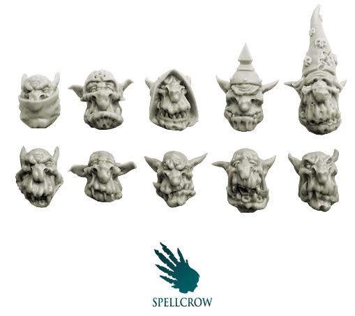 Spellcrow Miniatures: Goblins Heads 