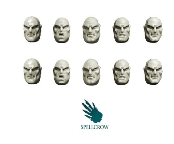 Spellcrow Miniatures: Guards / Scouts Heads 