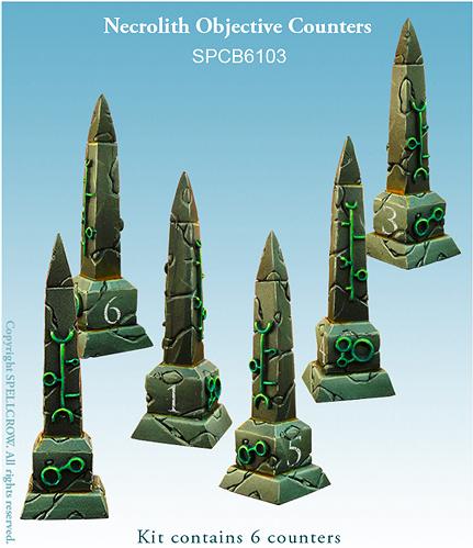 Spellcrow Miniatures: Necrolith Objective Counters 