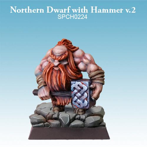Spellcrow Miniatures: Northern Dwarf with Hammer (Ver. 2) 