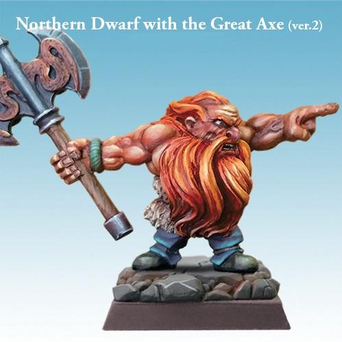 Spellcrow Miniatures: Northern Dwarf with the Great Axe (Ver.2) 