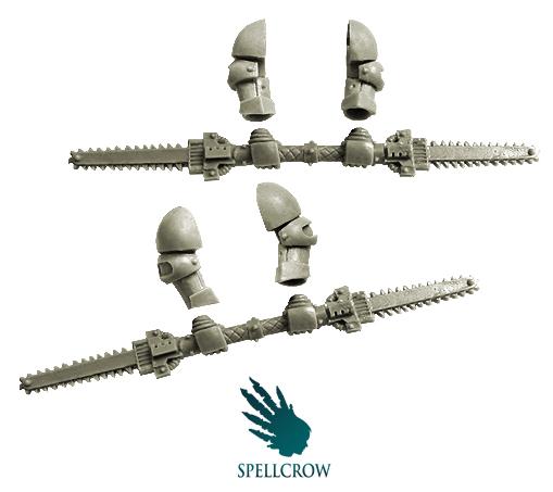 Spellcrow Miniatures: Space Knights Eviscerate Weapons with Arms 
