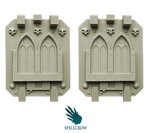 Spellcrow Miniatures: Space Knights Gothic Doors for Heavy Vehicles 