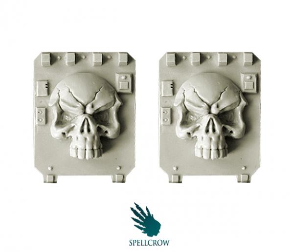 Spellcrow Miniatures: Space Knights Skull Doors for Light Vehicles 
