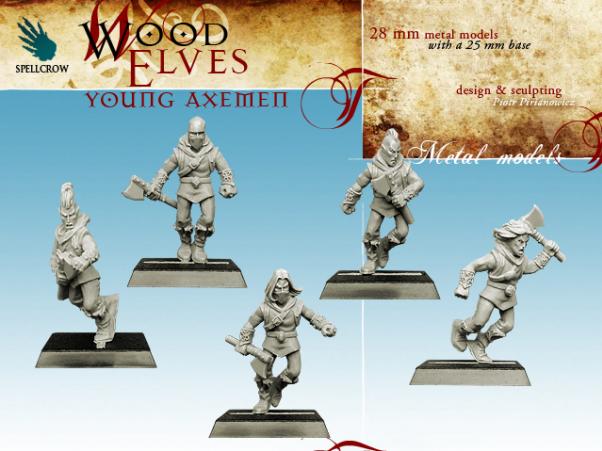 Spellcrow Miniatures: Wood Elves - Young Axemen 