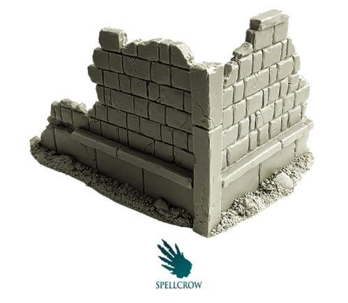 Spellcrow Terrain: Ruined City Walls 