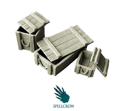 Spellcrow Terrain: Wooden Boxes 