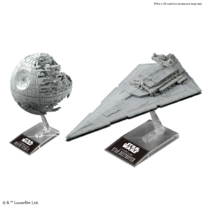 Star Wars Bandai Model Kit: 2,700,000 DEATH STAR II & 1/14,500 STAR DESTROYER
