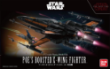 Star Wars Bandai Model Kit: Poes Boosted X-Wing Fighter (1/72) 