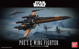 Star Wars Bandai Model Kit: Poes X-Wing Fighter "Star Wars: The Force Awakens" (1/72) 