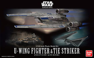 Star Wars Bandai Model Kit: U-Wing Fighter & Tie Striker "Rogue One" (1/144) 