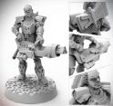 Starfinder Masterclass Miniatures: Half Orc Soldier 