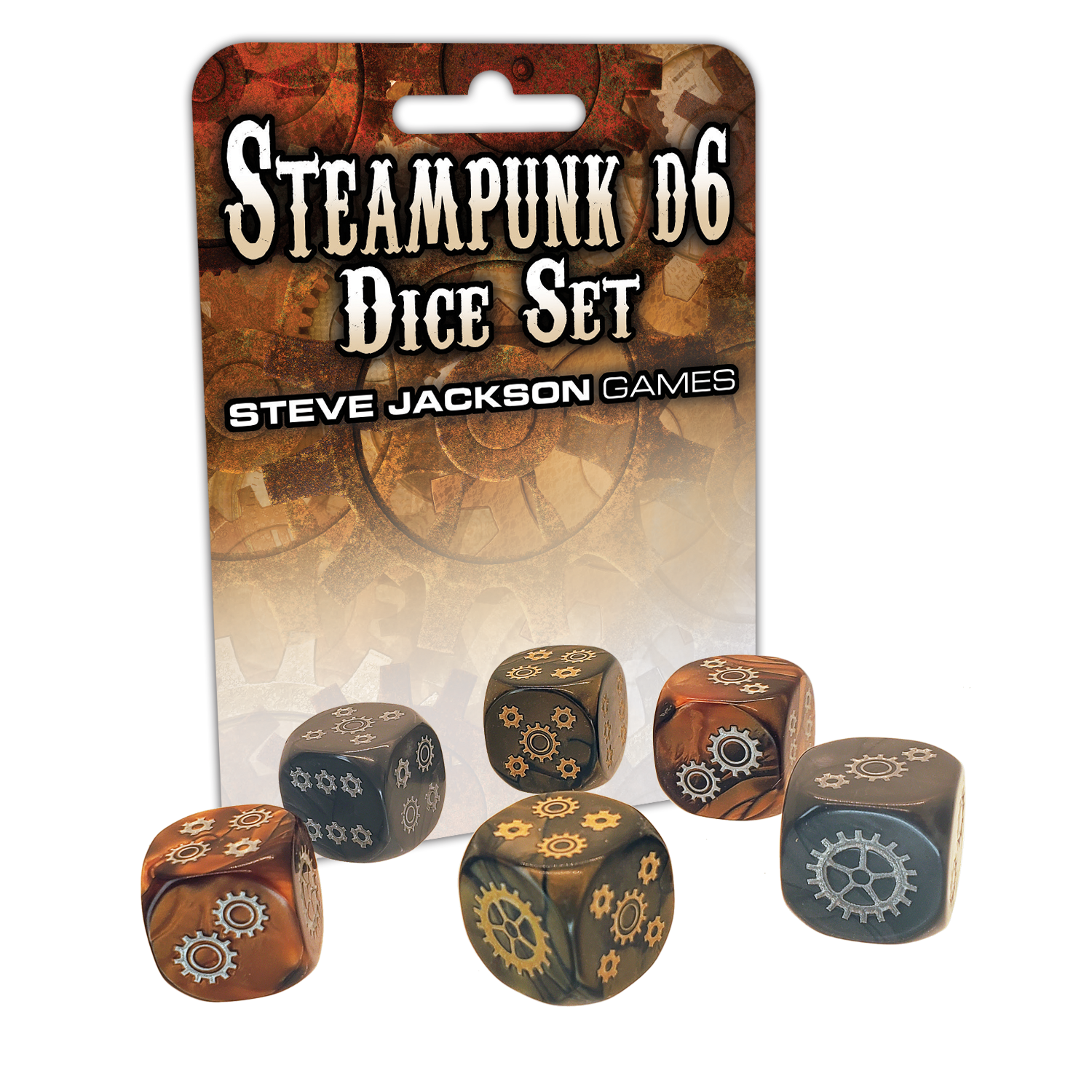 Steampunk D6 Dice Set 