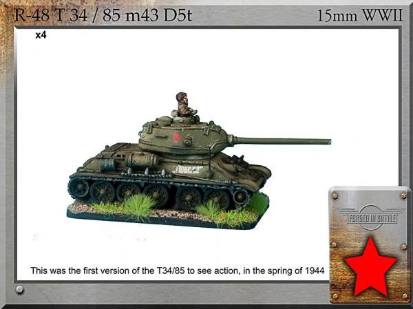 Forged in Battle: Russian: T-34/85 m43 D5T 