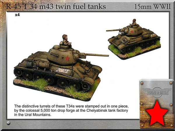 Forged in Battle: Russian: T-34 m43 Twin Fuel Tanks 