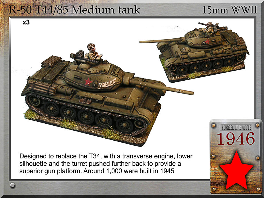 Forged in Battle: Russian: T-44/85 medium tank 