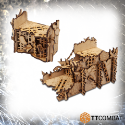 TT Combat: Sci-fi Orc Terrain - Ruined Orc Walls 