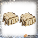 TT Combat Terrain: Fortified Bunker- Straight Sections (2) 