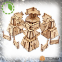 TT Combat Terrain: Sci-fi Scenics - Cyber Ruined Relay Hub 