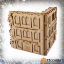 TT Combat Terrain: Sci-fi Scenics - Municipium Sector Large Corner Ruin 