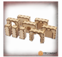 TT Combat Terrain: Streets of Venice- Modular Venetian Short Walls 