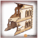 TT Combat Terrain: Streets of Venice- Ruined Modular Casa Doppia Perina 
