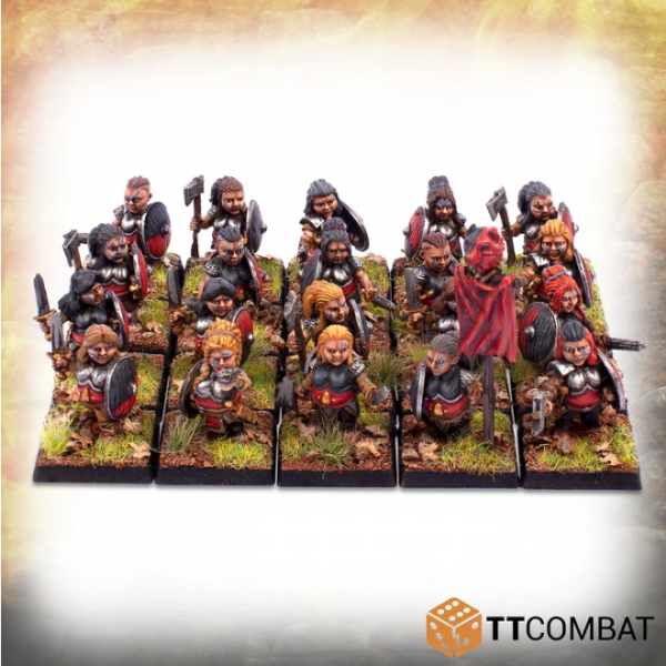 TTCombat: Halfling Shield Maiden Warriors 