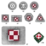 Team Yankee: Polish: Gaming Set (x20 Tokens, x2 Objectives, x16 Dice) - TTK23 [9420020253353]