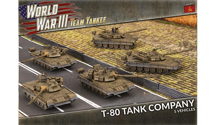 Team Yankee Soviet: T-80 Tank Company (Plastic) 