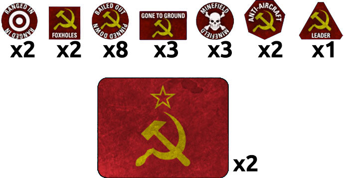 Team Yankee Soviet: Token Set 