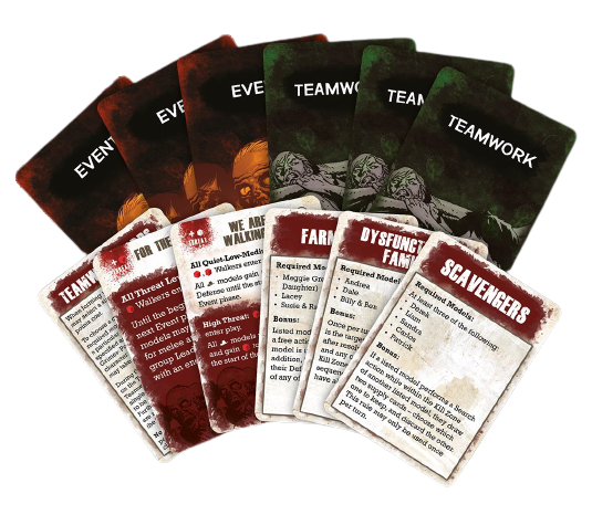 The Walking Dead: All Out War- Teamwork and Event Cards 