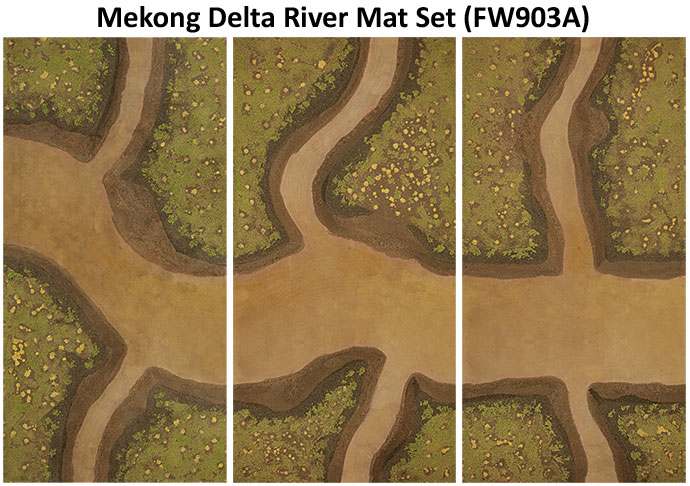 Flames of War: Tour of Duty: Terrain: Mekong River Mat 