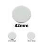 Transparent Bases: Round 32mm (1.5mm Thick): 100 Pack - GMB711hc-100