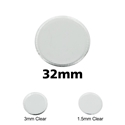 Transparent Bases: Round 32mm (1.5mm Thick): 50 Pack 