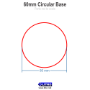 Transparent Bases: Round 60mm (1.5mm Thick): 100 Pack - GMB245HC-100