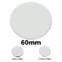 Transparent Bases: Round 60mm (1.5mm Thick): 100 Pack - GMB245HC-100