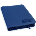 Ultimate Guard: 8 Pocket Quadrow Zipfolio XenoSkin: Blue 