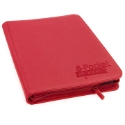 Ultimate Guard: 8 Pocket Quadrow Zipfolio XenoSkin: Red 