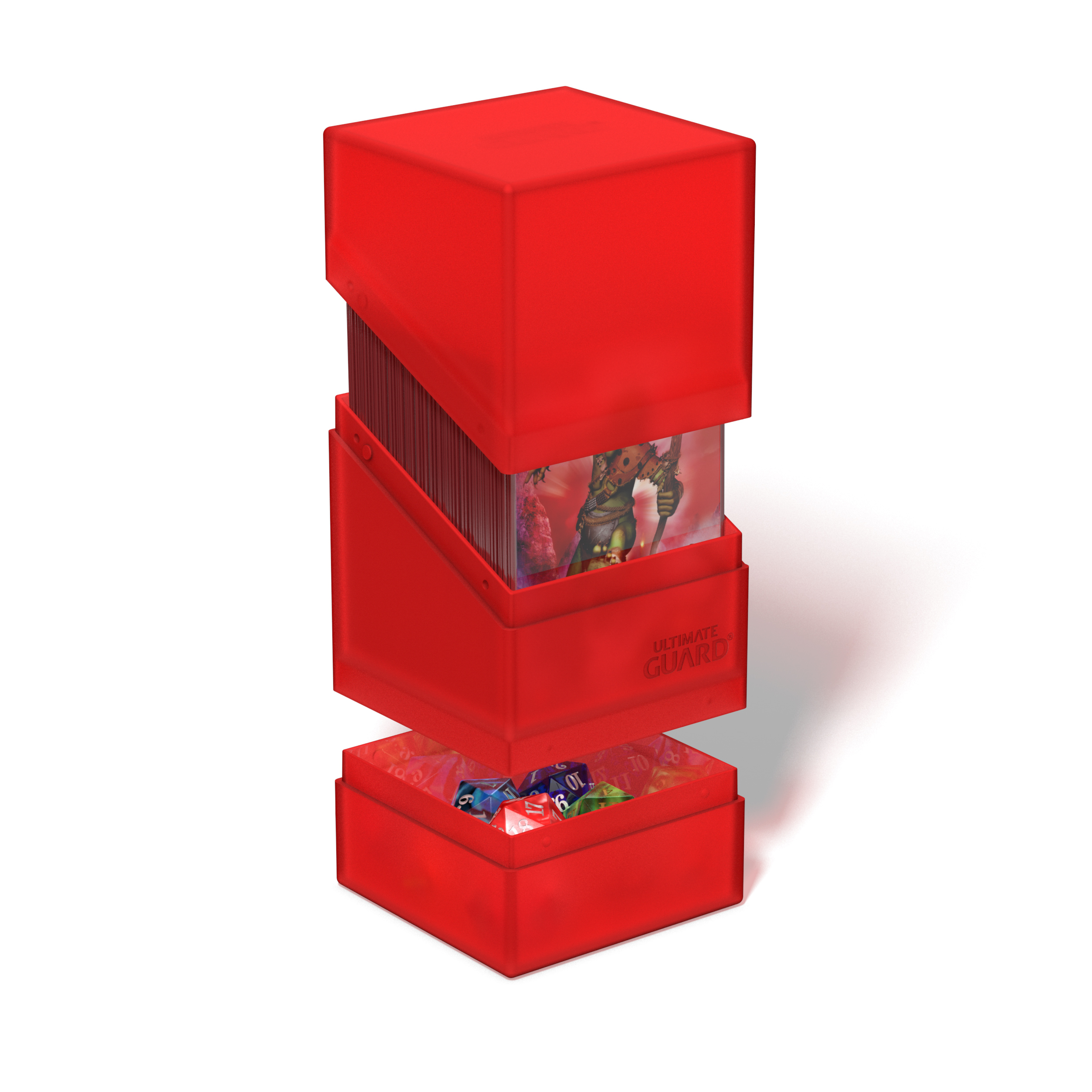 Ultimate Guard: Boulder Deck N Tray Box Standard 100+: Ruby 